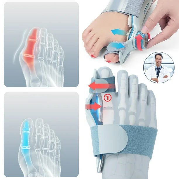 FlexAlign™ - Corrector Juanetes Con Placa Fijación 3 Ángulos